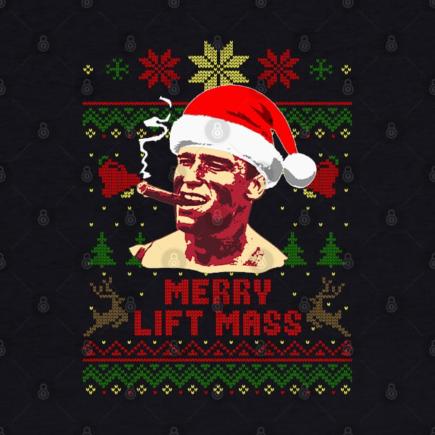 Arnold Schwarzenegger Merry Lift Mass by Nerd_art